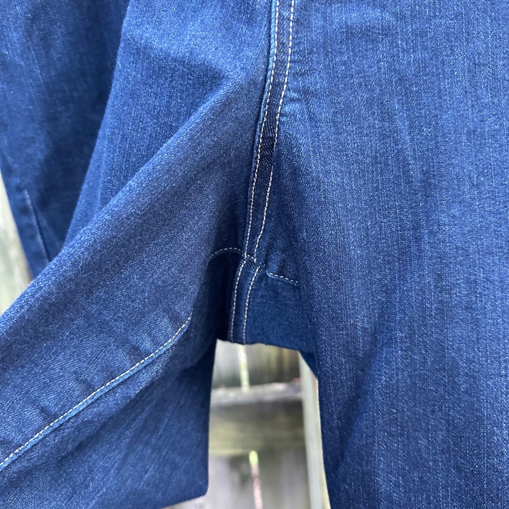 Torrid Premium Jeggings Super Soft Dark Wash High Rise Button Up Plus Size 28R - Picture 5 of 11